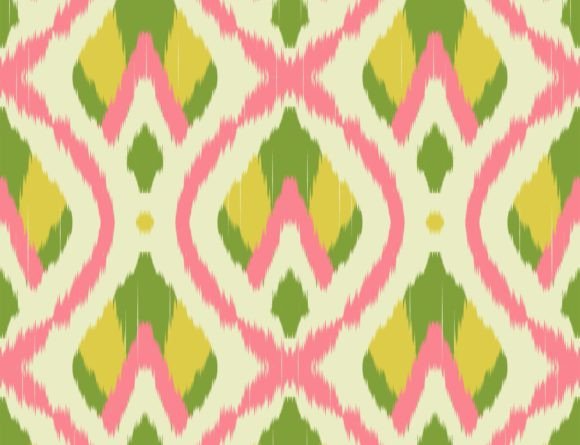 Download Ikat Abstract Floral Colorful Pattern - Abstract Collection