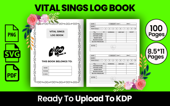 Download VITAL SINGS LOG BOOK KDP INTERIOR - Kdp interior Collection
