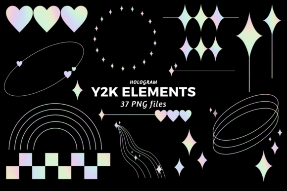 Download Y2k Hologram Abstract Shape Minimal - Premium Resources