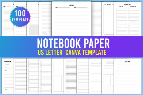 Download Notebook Paper Mega Bundle KDP Interiors - Kdp interior Collection