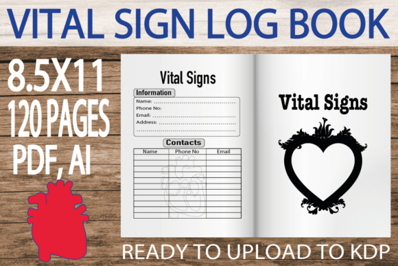 Download Vital Signs Log Book | KDP Interior - Kdp interior Collection