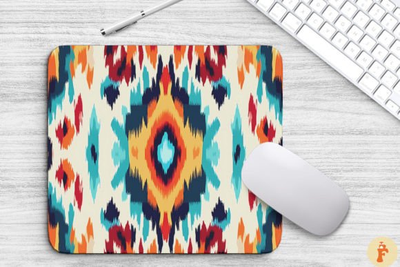 Download Ethnic Pattern Boho Ikat Mouse Pad - Ethnic pattern Collection