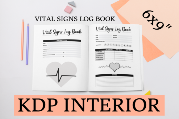 Download Vital Signs Log Book | KDP Interior - Kdp interior Collection