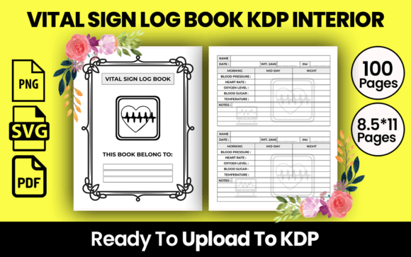 Download VITAL SING LOG BOOK KDP INTERIOR - Kdp interior Collection