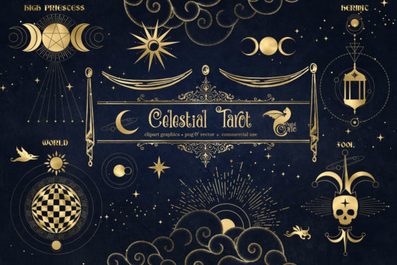 Download Celestial Tarot Illustrations - Illustrations Collection