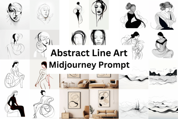 Download Midjourney Prompt for Abstract Line Art - Premium Resources