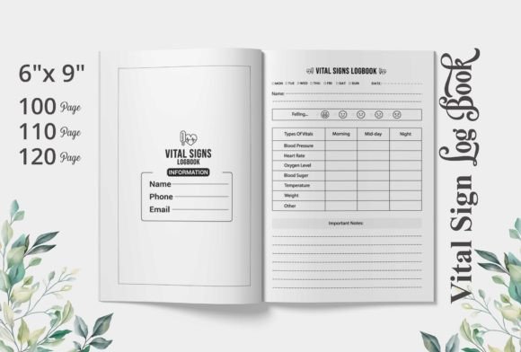 Download Vital Sign Log Book | KDP Interior - Kdp interior Collection