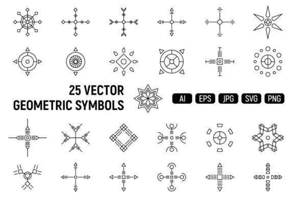Download 25 Abstract Geometric Symmetric Shapes - Abstract Collection