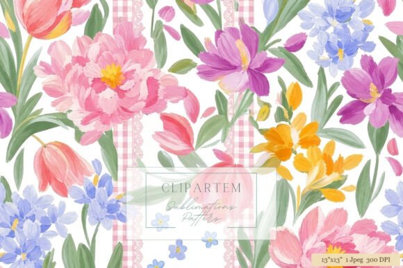 Download Spring Floral Sublimation Pattern Design - Pattern design Collection